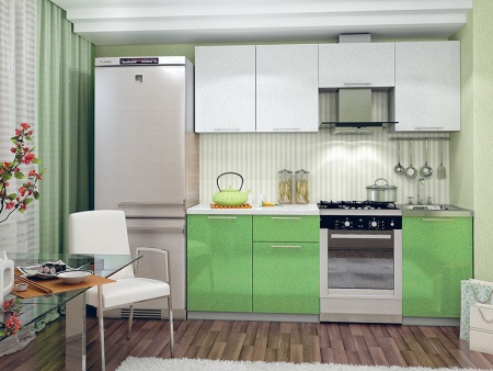 Кухонный Гарнитур София Олива Металлик 2100 мм