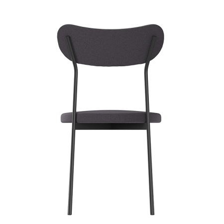 Комплект стульев Стивен (2 шт), черный велюр графитовый