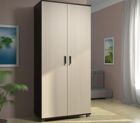 ШКАФ «ВЕГА» Ш-01 Венге/Дуб Молочный (Ш-858хВ-1856хГ-452 мм)