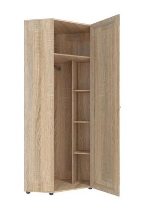Шкаф Угловой Оскар-7А Дуб Сонома (Ш-769*В-2088*Г-769 мм)