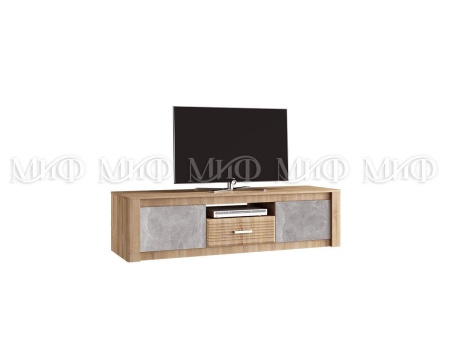 Тумба TV Тиона Сонома/Бетон (Ш-1700 мм x В-440 мм x Г-520 мм)