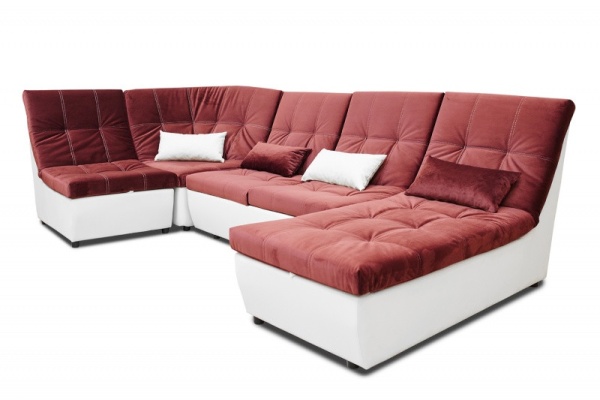 Диван Угловой Коста-Рика ППУ (Ш-3300 х Г-1800 х В-1020 мм)/Разные Цвета
